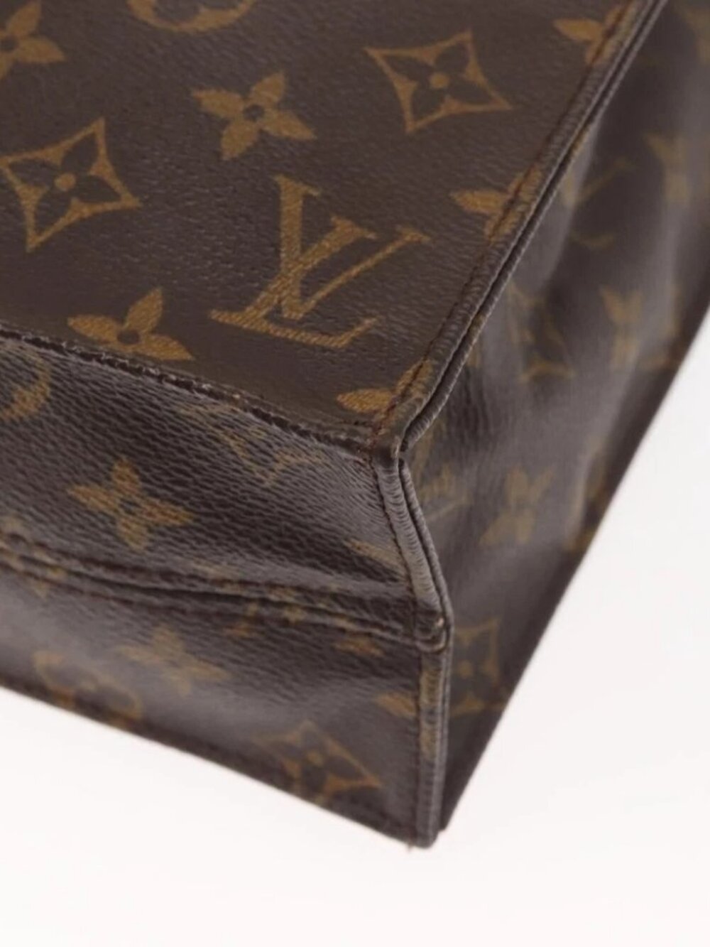 LOUIS VUITTON Monogram Sac Plat Hand Bag M51140 LV Auth - Picture 14 of 16